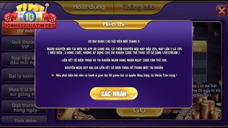 khuyến mãi 68gb